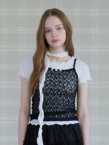 MUSE FLOWER LACE TOP_BLACK
