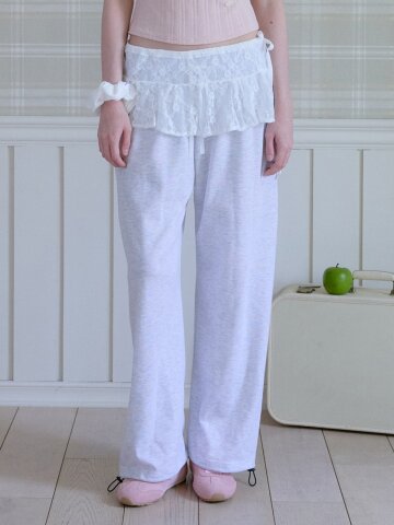 MELLOW WIDE SWEATPANTS_CEMENT GREY