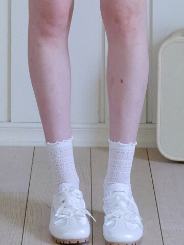 [3PCS 1SET] SERENE PETAL LACE SOCKS_MIX