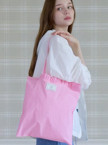 DAYLIGHT FRILL ECO BAG_PINK