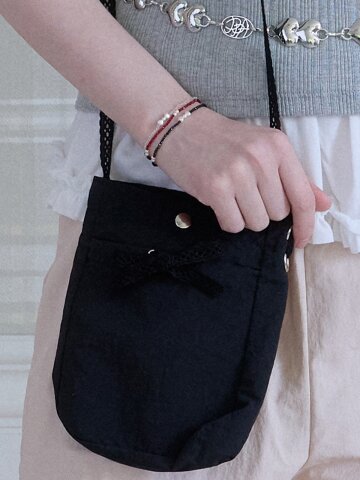 DAILY STRING CROSS BAG_BLACK