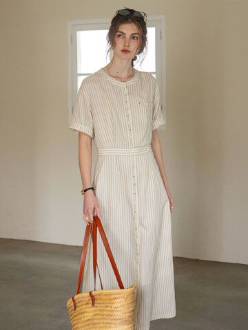 5/27 예약배송_DA_Waist long belt lined dress