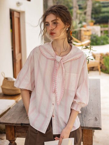 5/27 예약배송_DA_Light sweet shell blouse