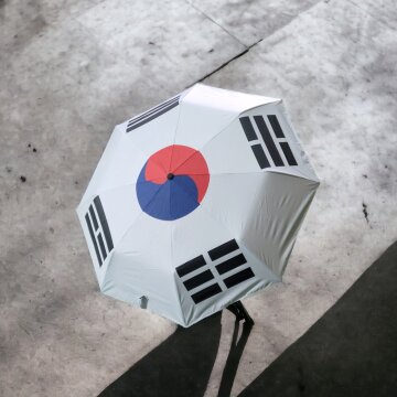 크로반 3단 UV차단 우양산 KR15 태극기우산
