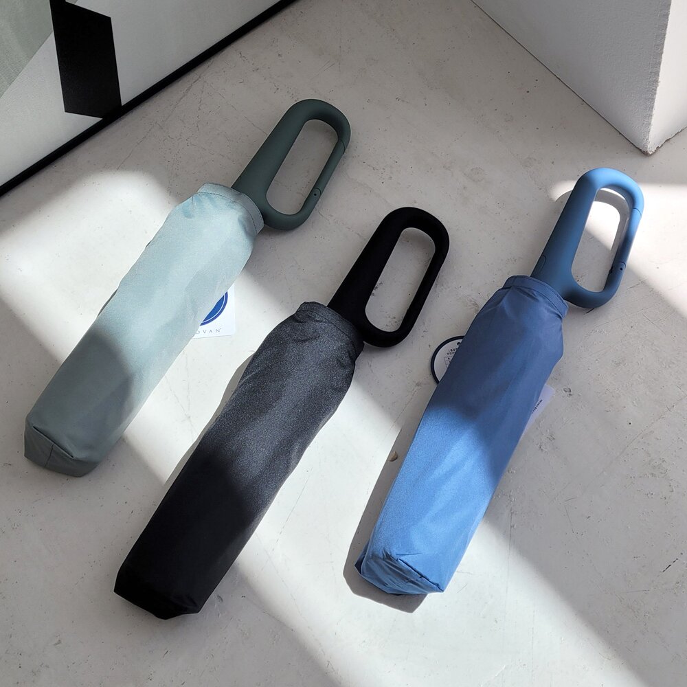 크로반 튼튼한 3단우산 카라비너 KR27