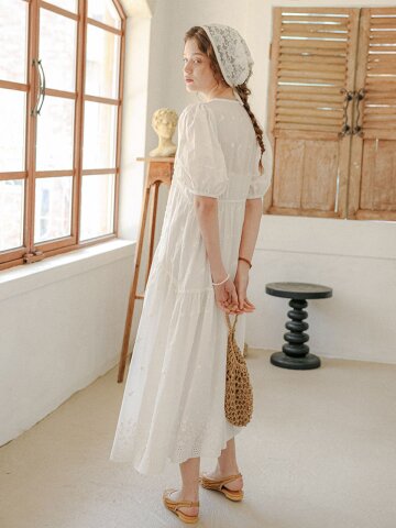 PM_Embroidered cotton flare dress_WHITE