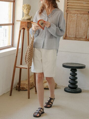 PM_Daily clean fit pants_WHITE