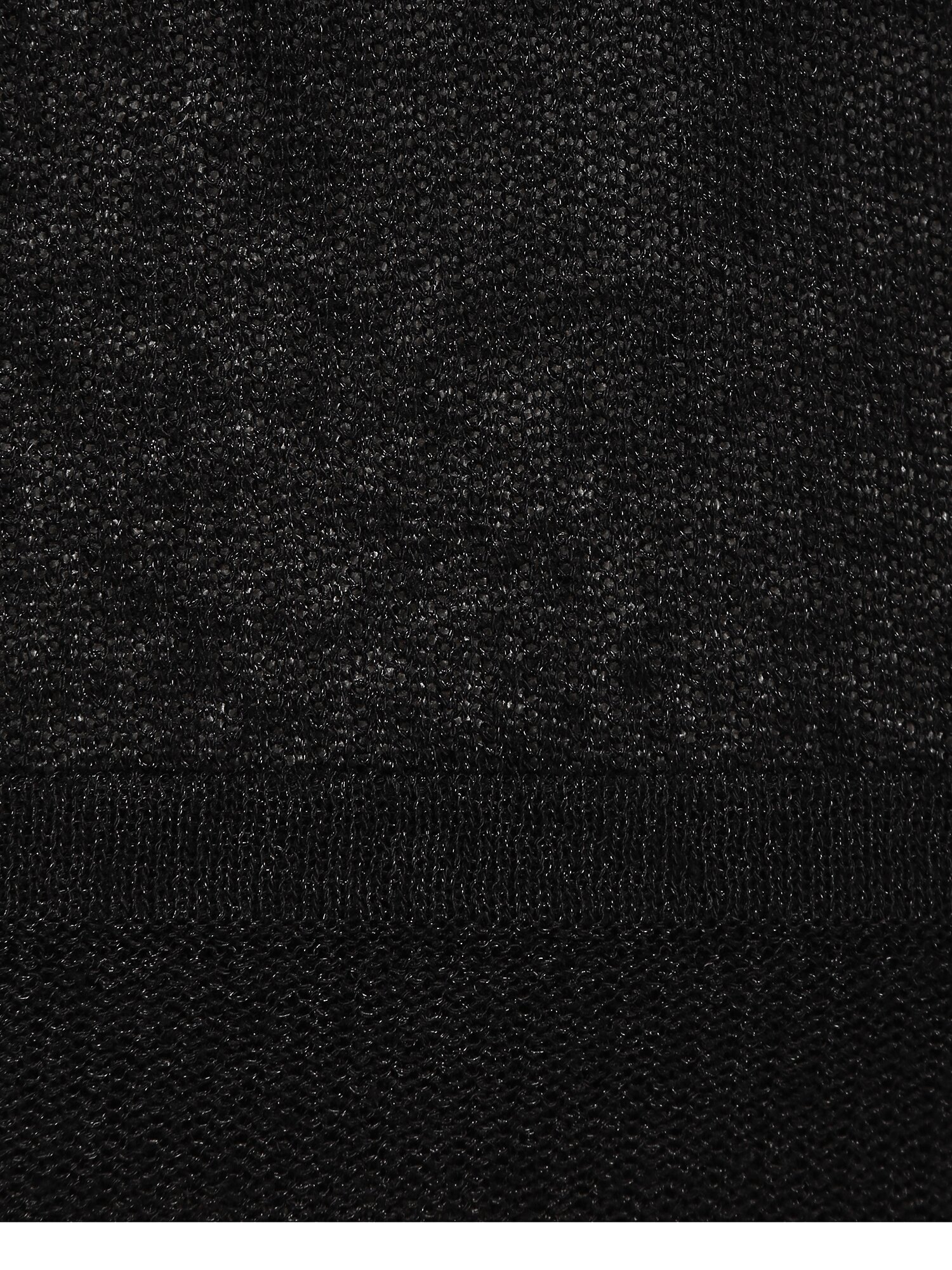 린넨 스트링 집업 니트 베스트 (BLACK)