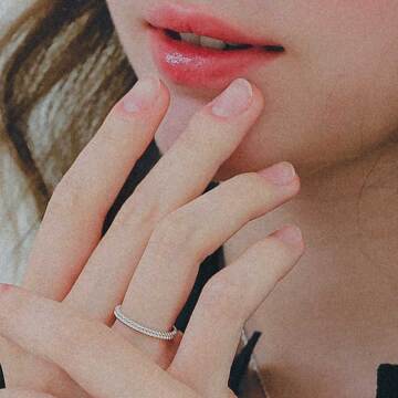 제이로렌 도스 카빙 실버 반지 R0717