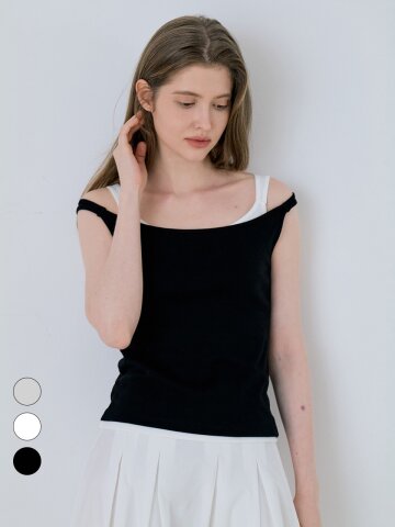 Basic Reversible U-Neck Sleeveless - 3color