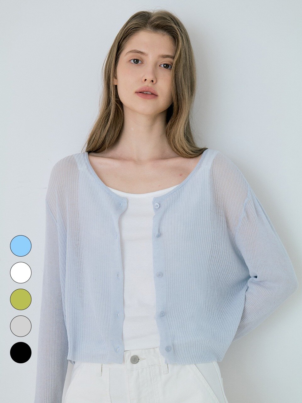 Soft Tencel Linen Crop Cardigan - 5color