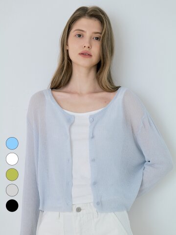 Soft Tencel Linen Crop Cardigan - 5color