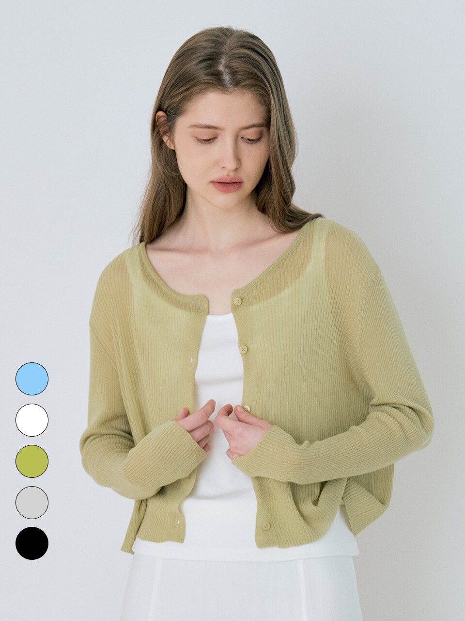 Soft Tencel Linen Crop Cardigan - 5color