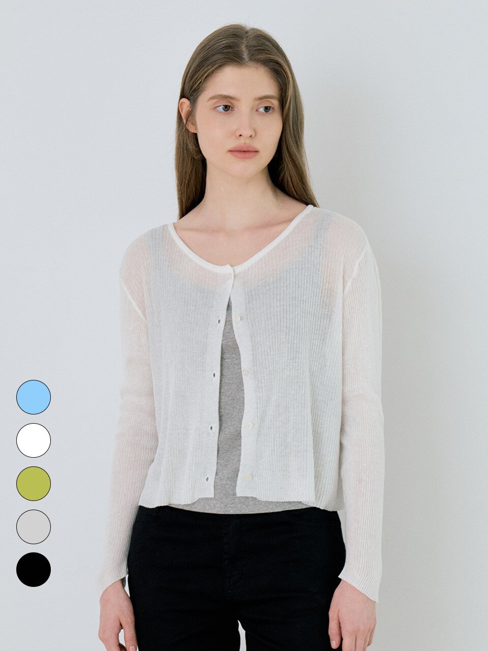Soft Tencel Linen Crop Cardigan - 5color