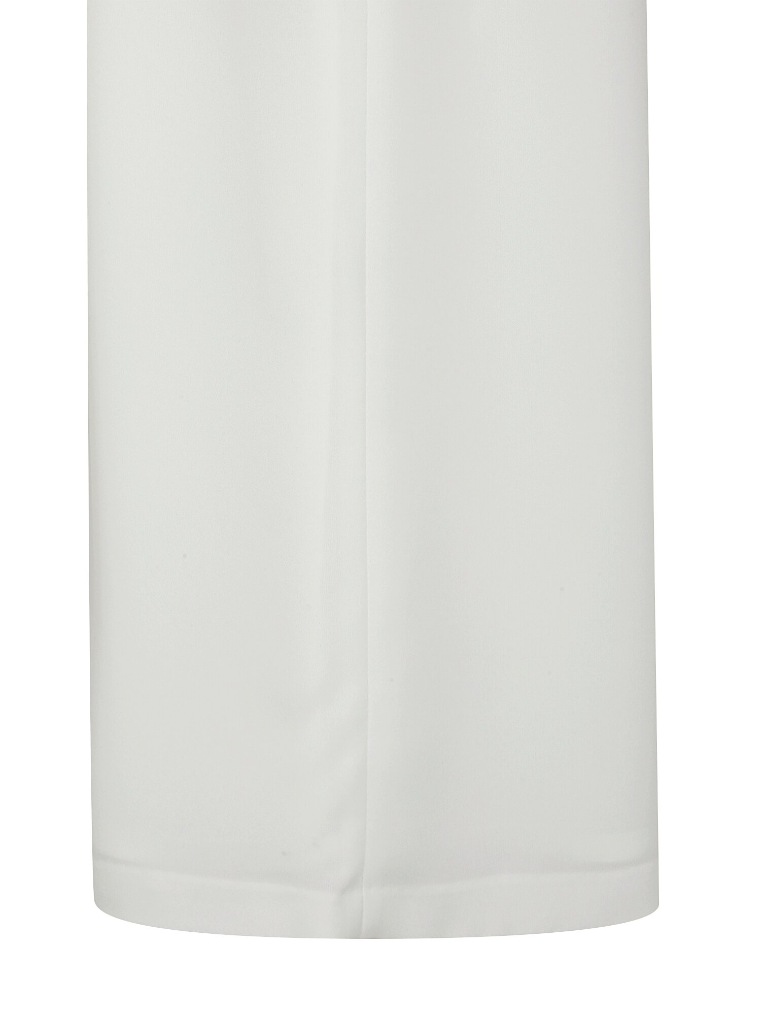 벨트 장식 백 밴딩 와이드 팬츠 (IVORY)