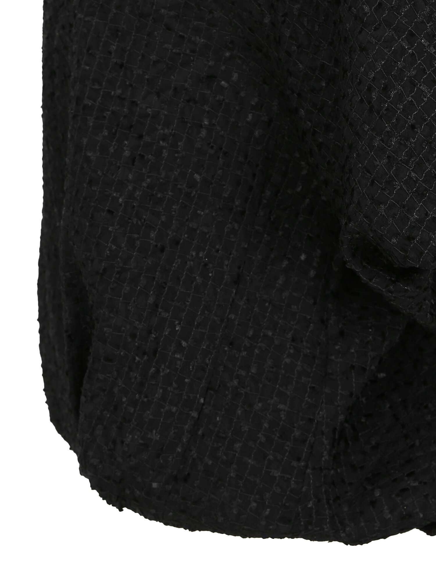 텍스쳐 볼륨 래글런 집업 점퍼 (BLACK)