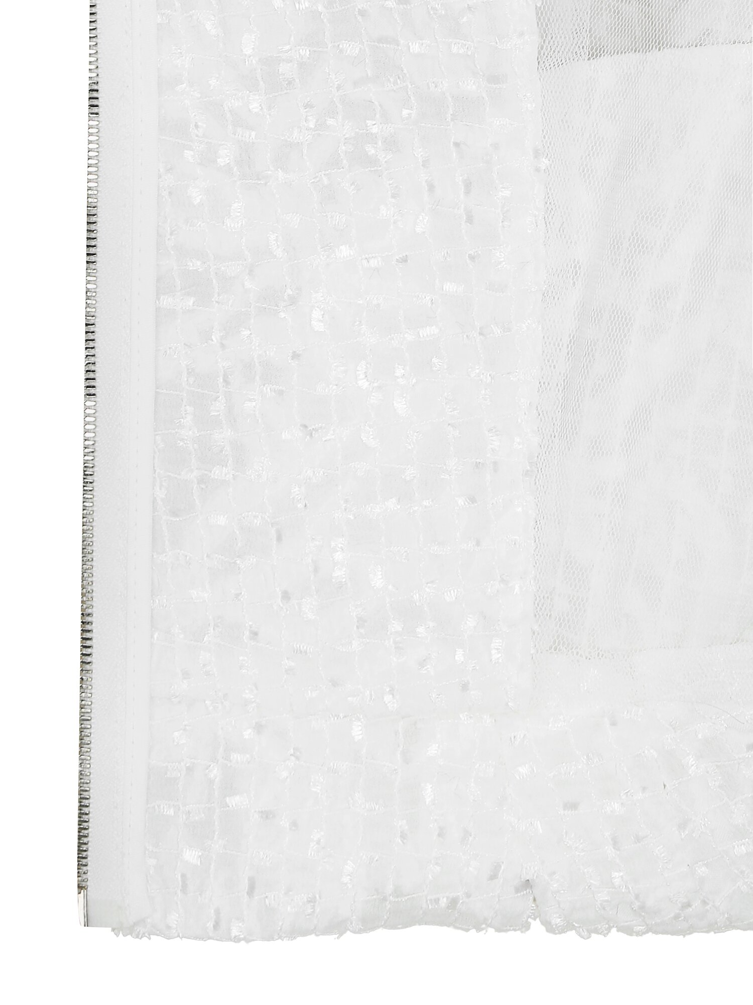 텍스쳐 볼륨 래글런 집업 점퍼 (WHITE)