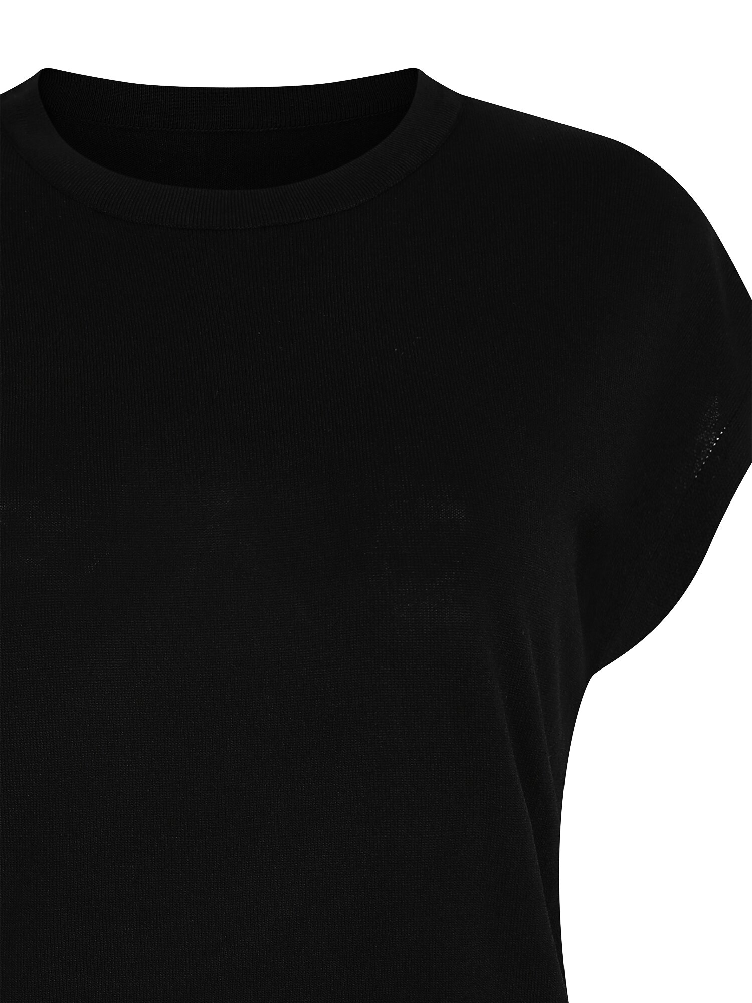메탈 장식 돌먼 풀오버 니트 (BLACK)