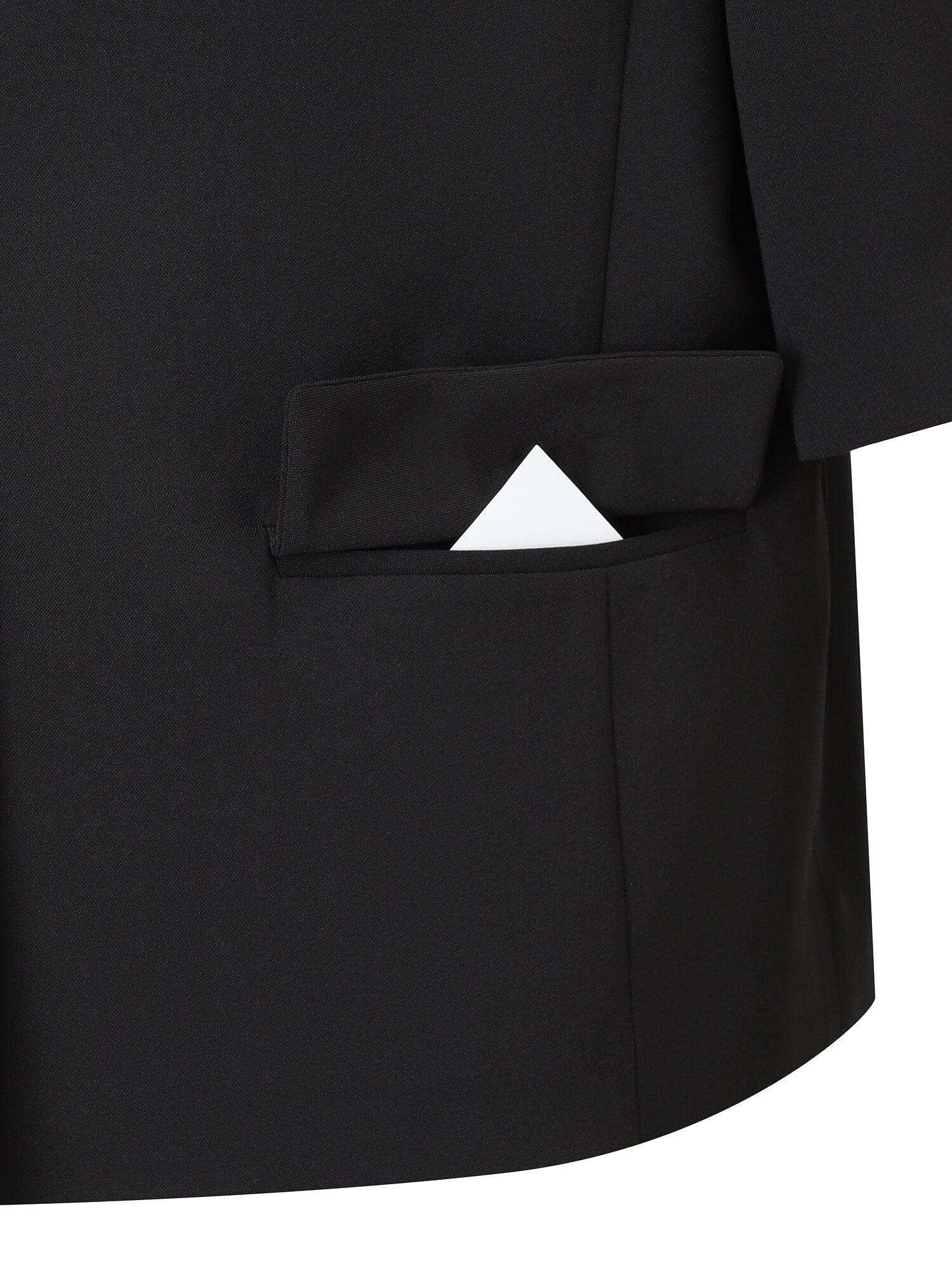 크롭 히든버튼 테일러드 재킷 (BLACK)