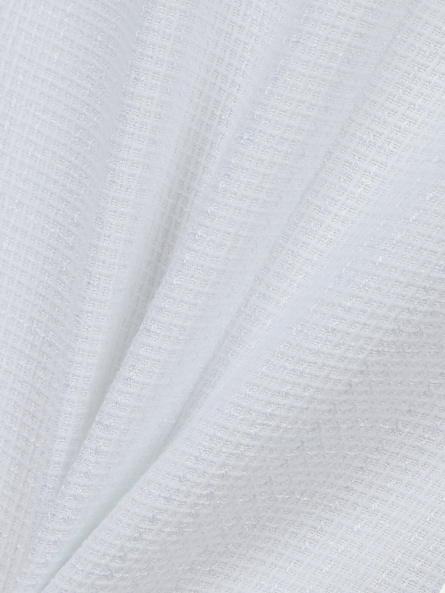 브이넥 포켓 썸머 트위드 재킷 (WHITE)