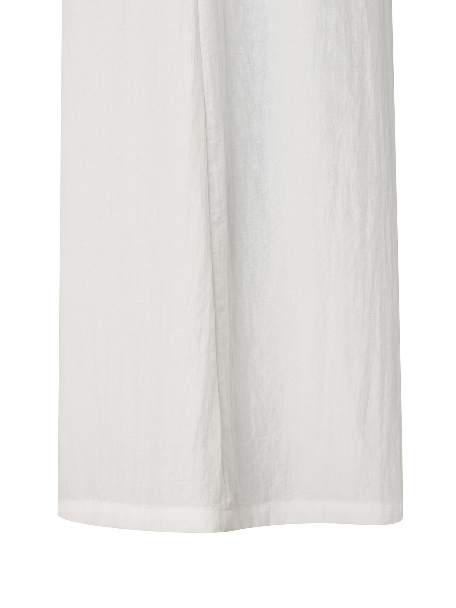 나일론 백 밴딩 벨티드 와이드핏 팬츠 (WHITE)