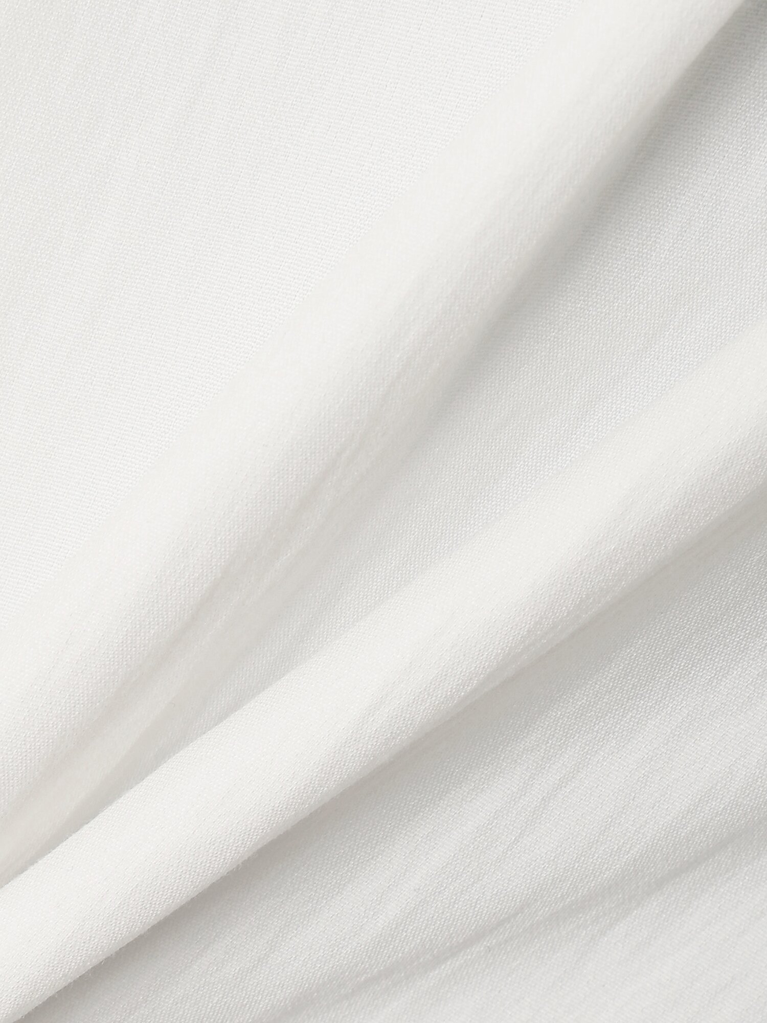 나일론 백 밴딩 벨티드 와이드핏 팬츠 (WHITE)