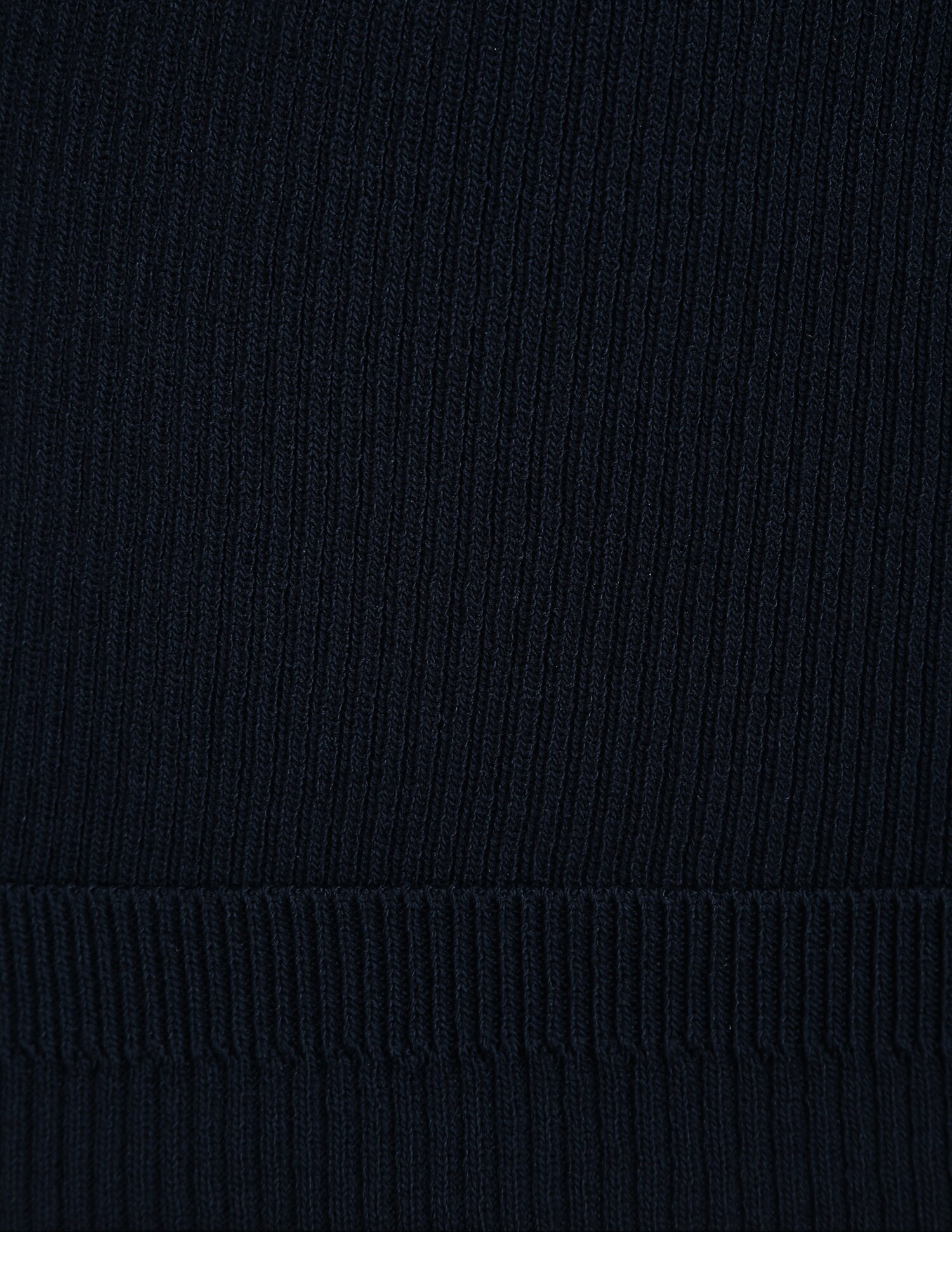 뷔스티에 배색 퍼프 블라우스 (NAVY)