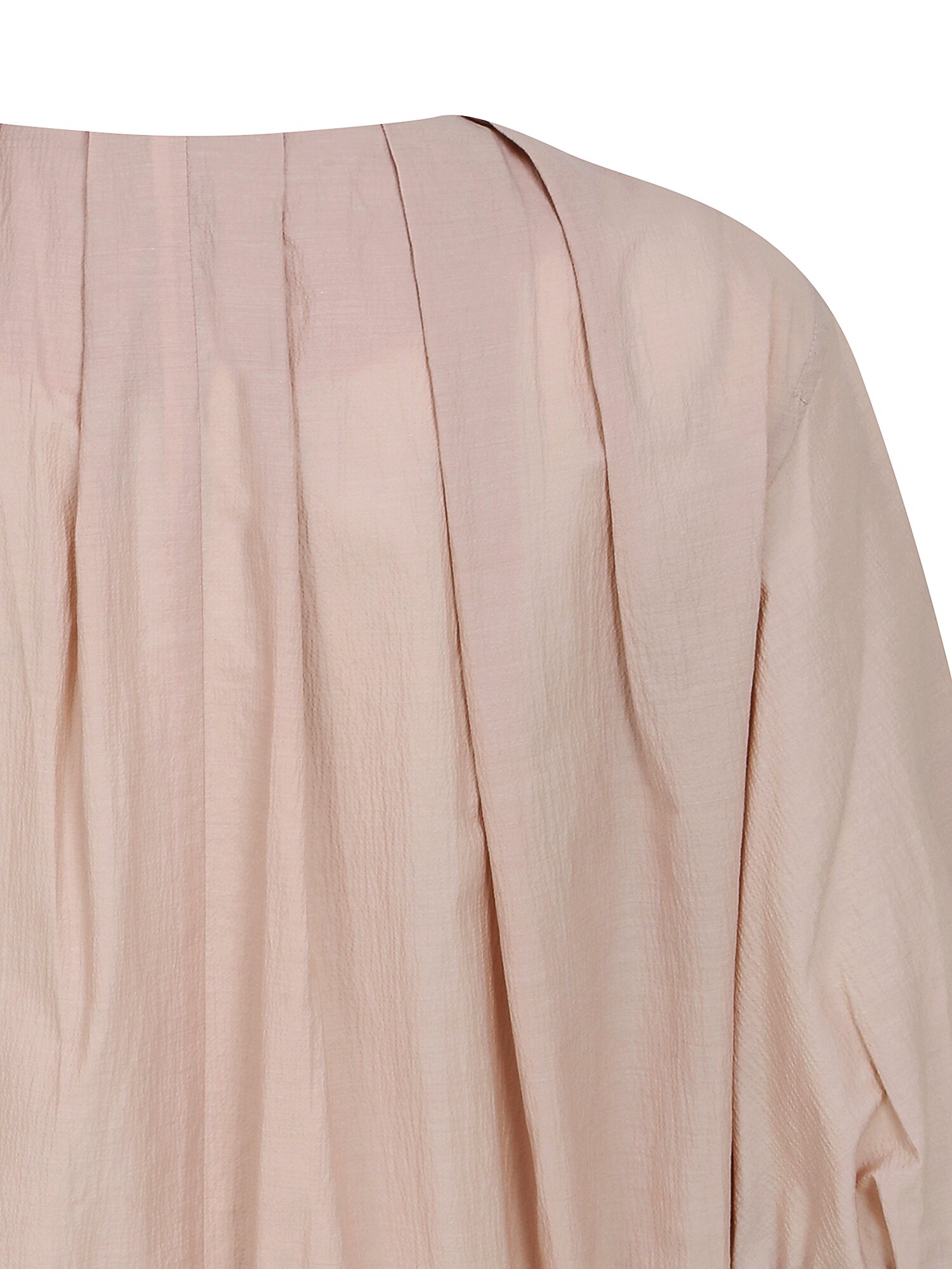 턱 디테일 볼륨 슬리브 점퍼 (BEIGE)