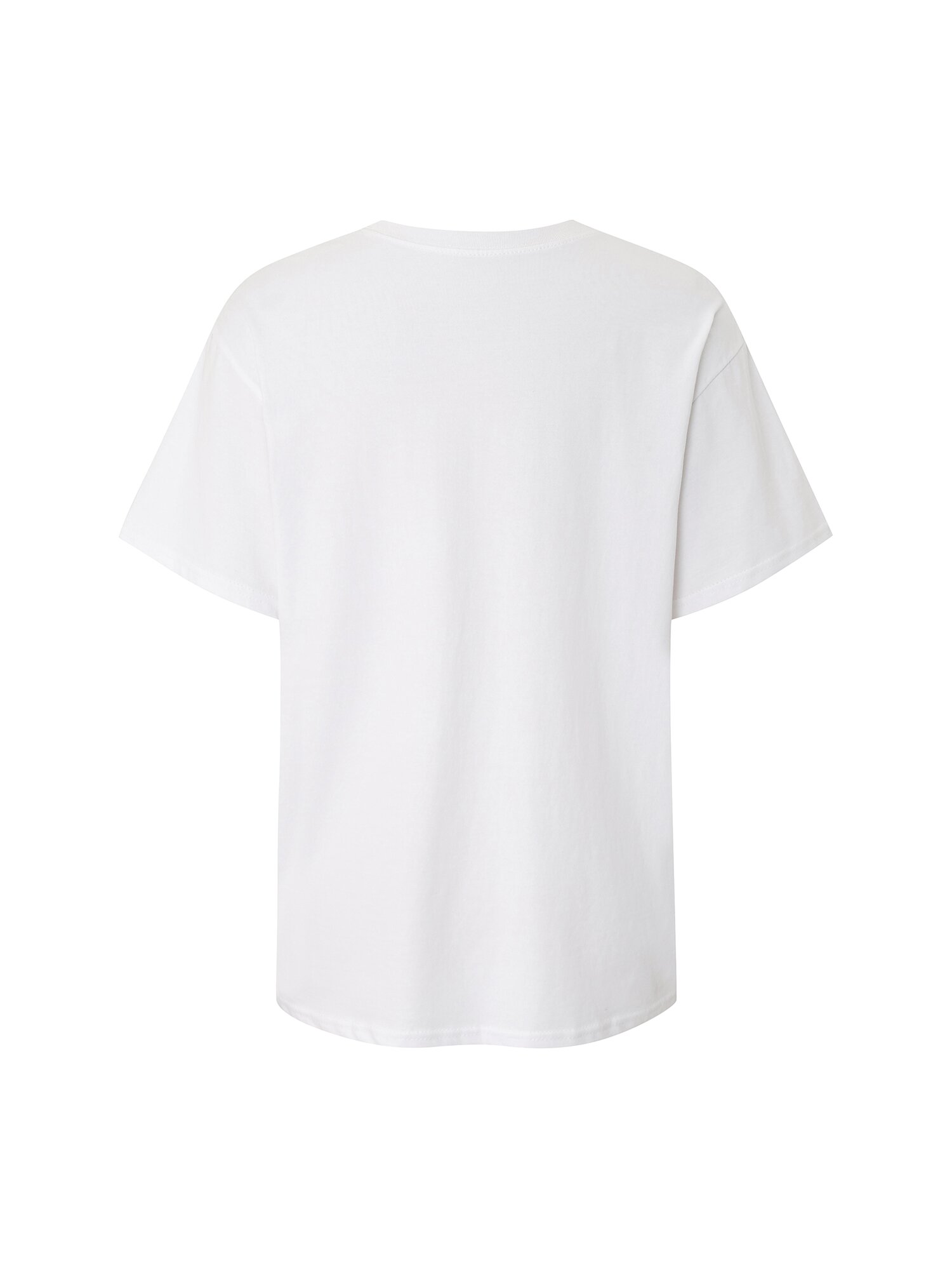 코튼 라운드넥 그래픽 프린팅 티셔츠 (WHITE)