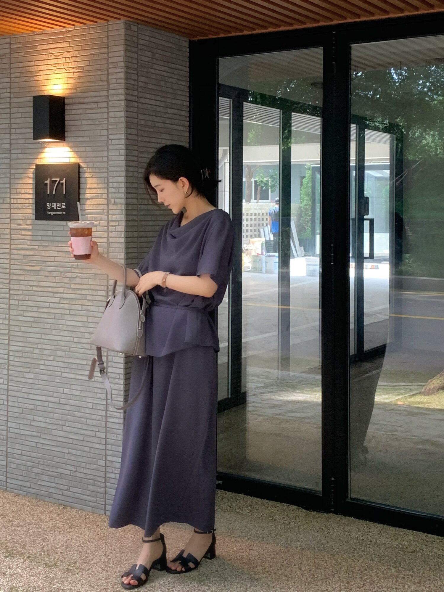 [2컬러] 르제로 플리츠 롱 스커트