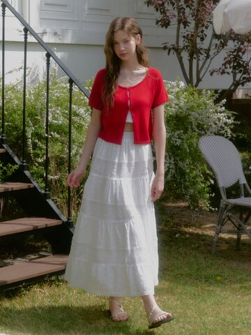 레아 레이스 롱 스커트
