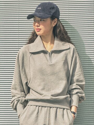 매일이 로고 스웻 셔츠 (MELANGE GREY)_YHTS260407