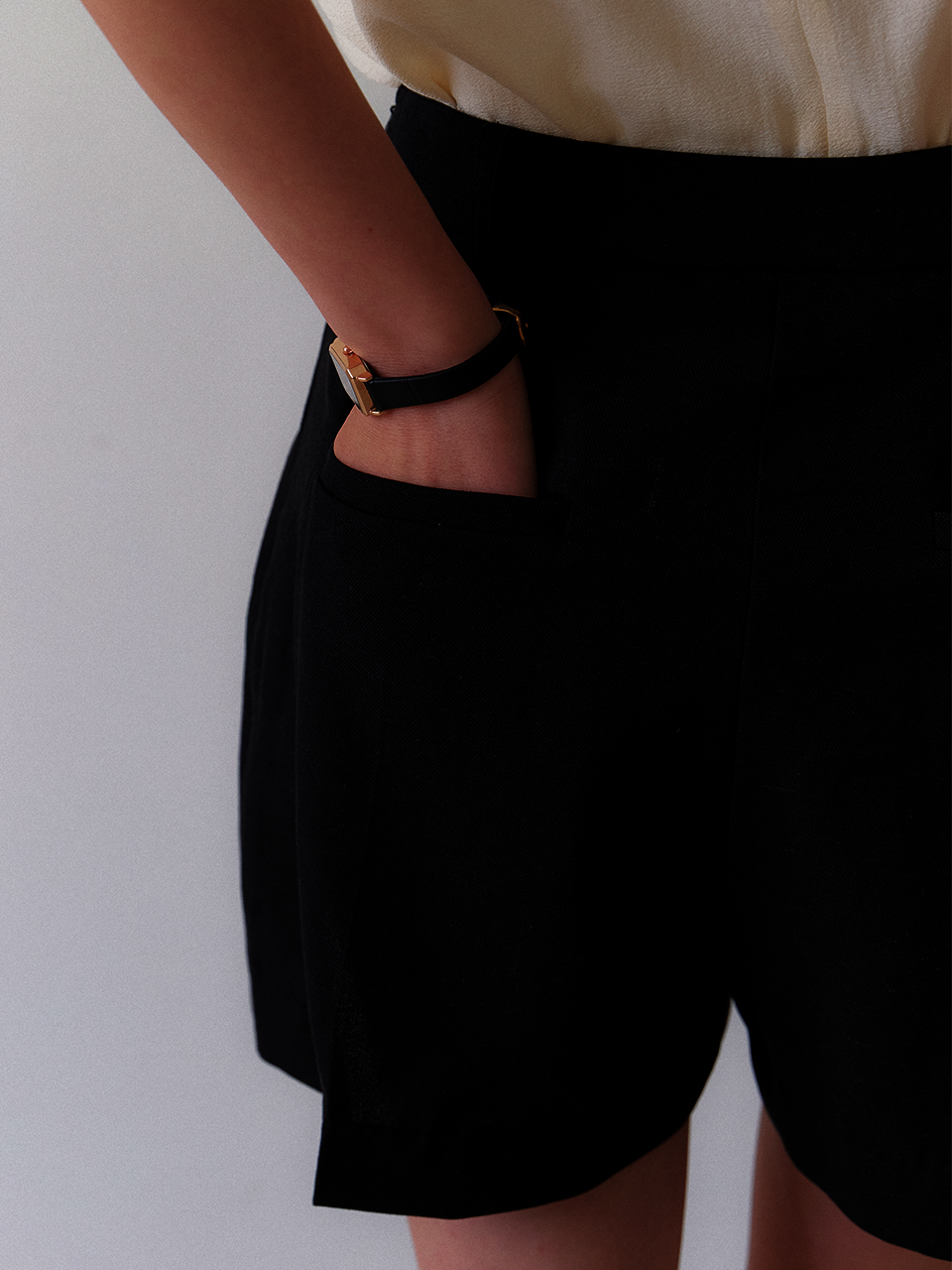 Summer Mini Skirt-Shorts / Black