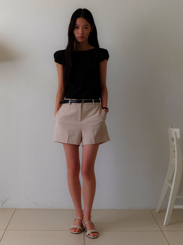 Basic A-Line Short / Beige(3color)