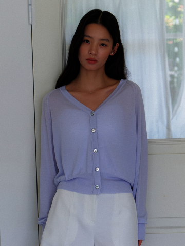 Summer Loose-Fit Knit Cardigan / Blue(3color)