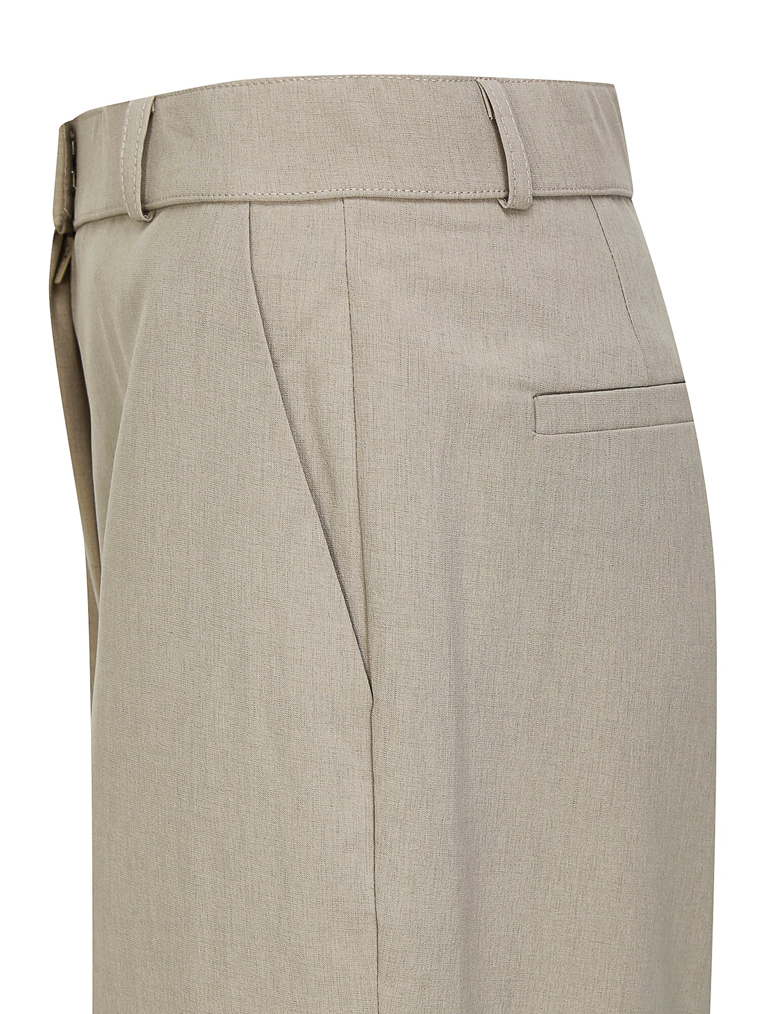 히든 인밴딩 세미 부츠컷 팬츠 (BEIGE)