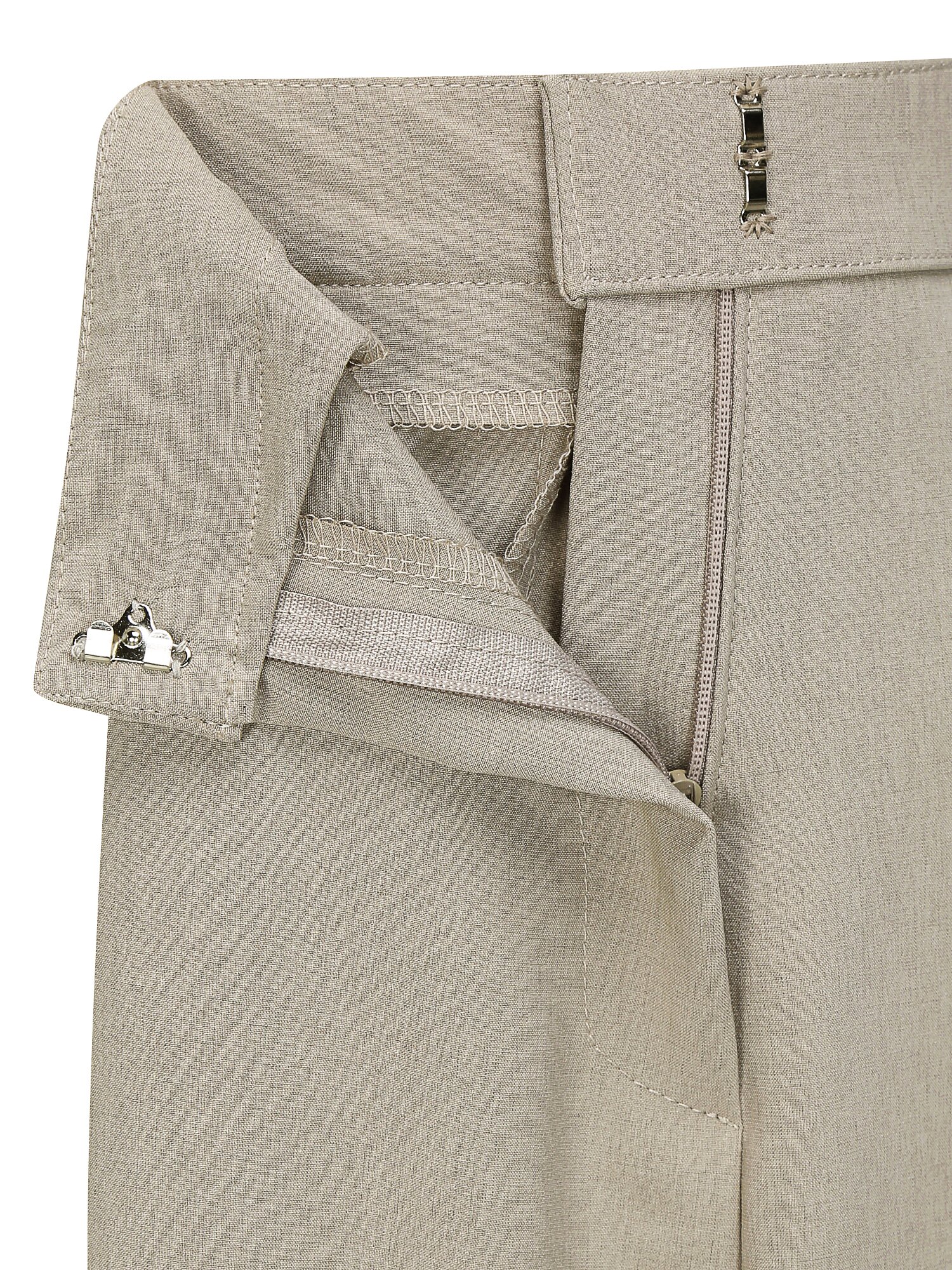 히든 인밴딩 세미 부츠컷 팬츠 (BEIGE)