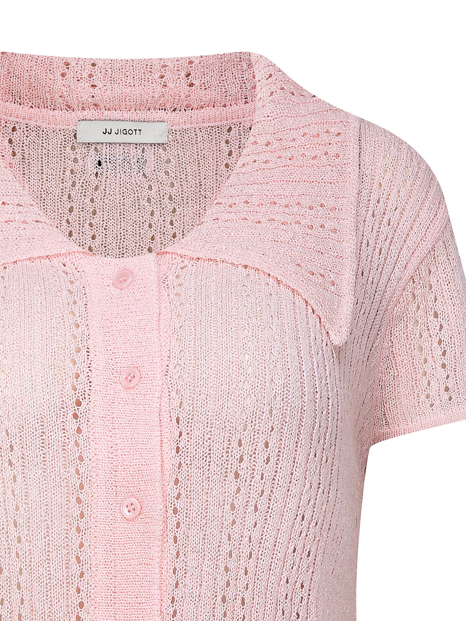 스카시 펀칭 스트링 가디건 (LIGHT PINK)