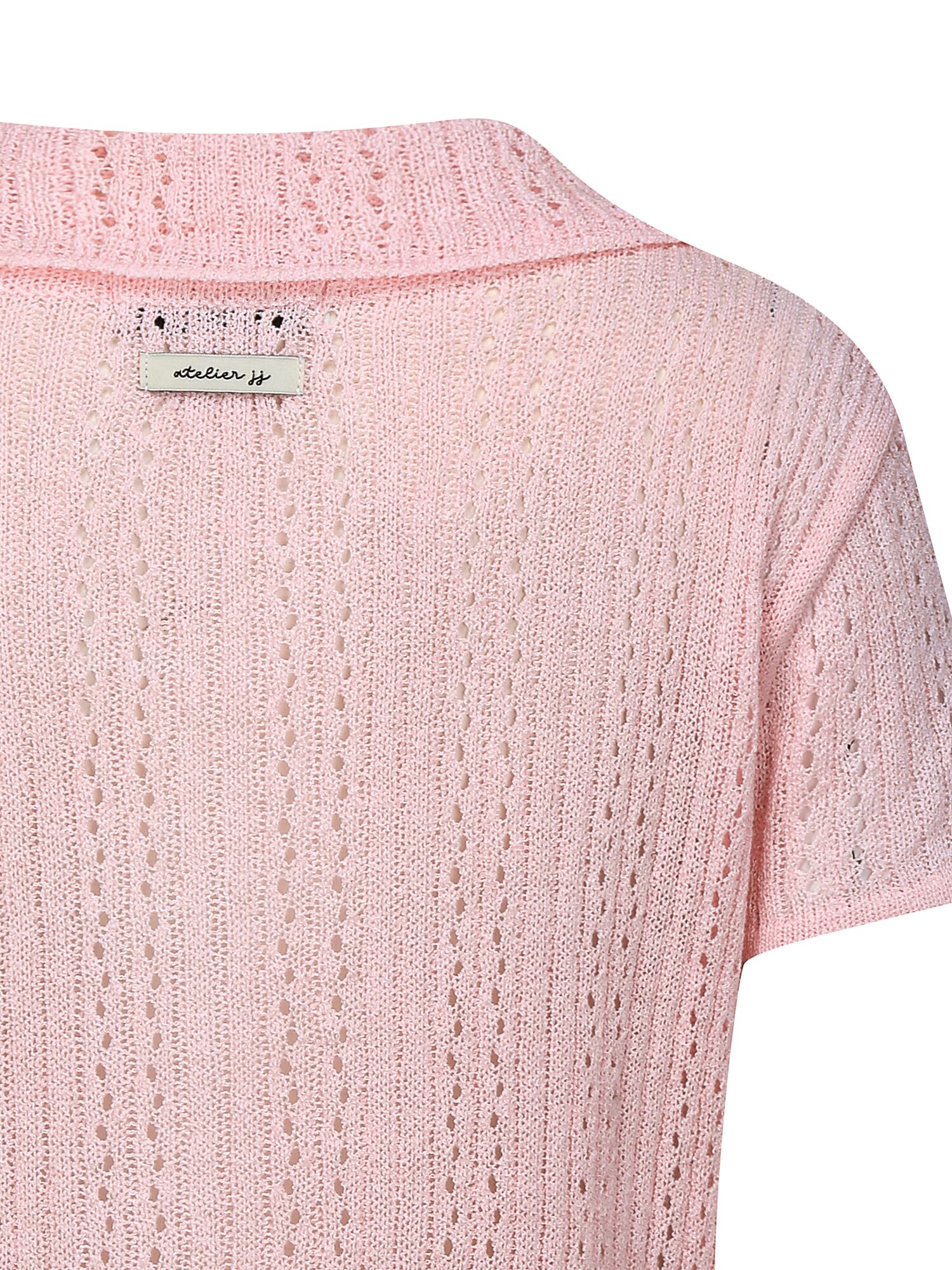 스카시 펀칭 스트링 가디건 (LIGHT PINK)
