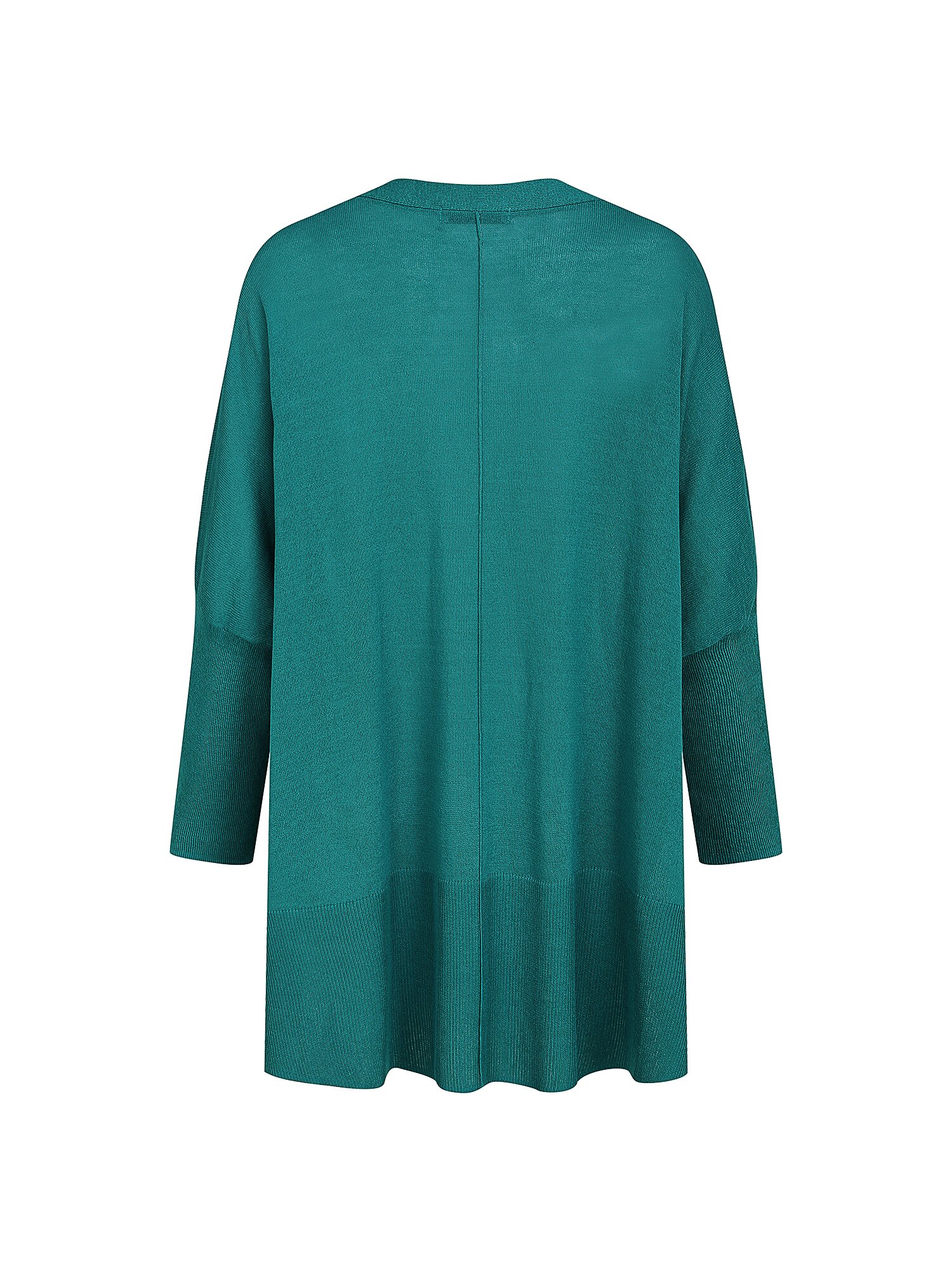 오버핏 드롭 숄더 브이넥 가디건 (PEACOCK GREEN)