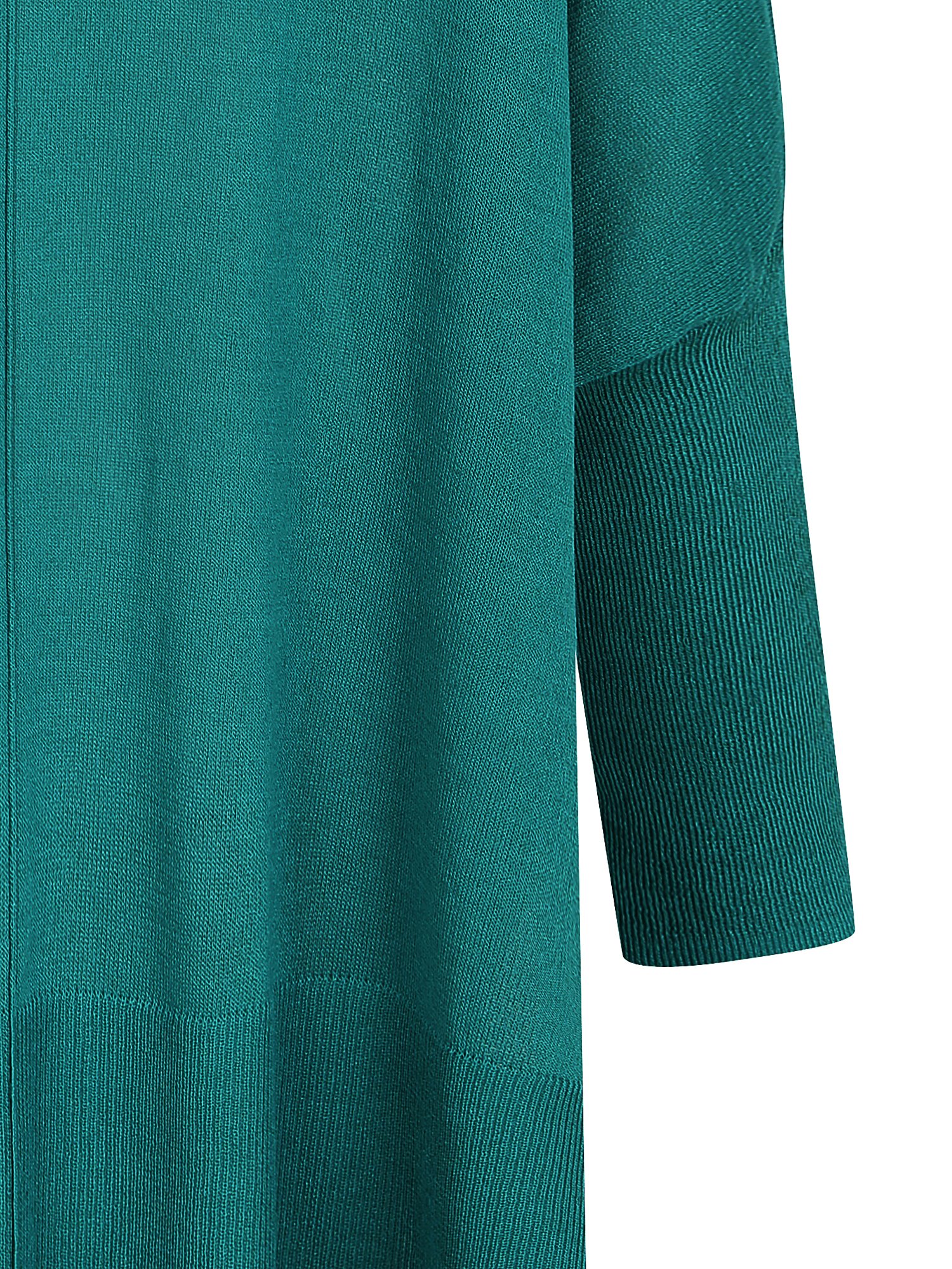 오버핏 드롭 숄더 브이넥 가디건 (PEACOCK GREEN)