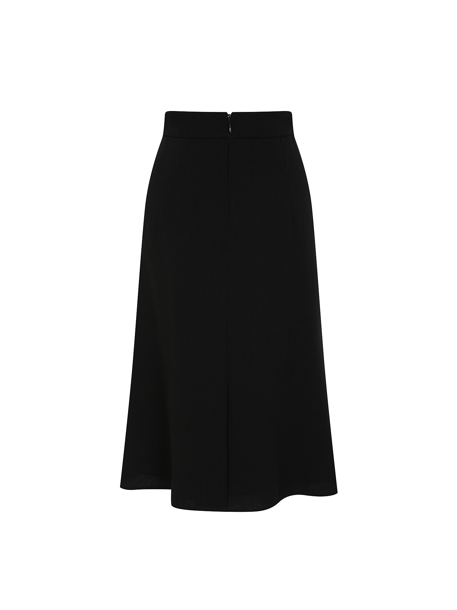 쥬얼 벨트 장식 머메이드 스커트 (BLACK)