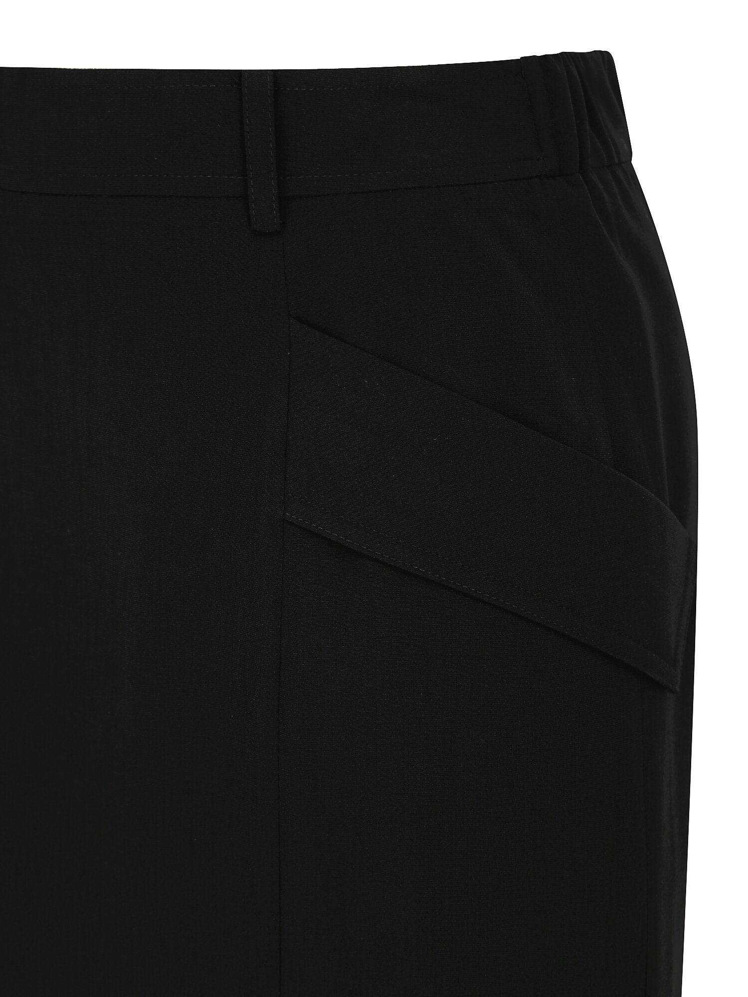 포켓 백 밴딩 H라인 스커트 (BLACK)