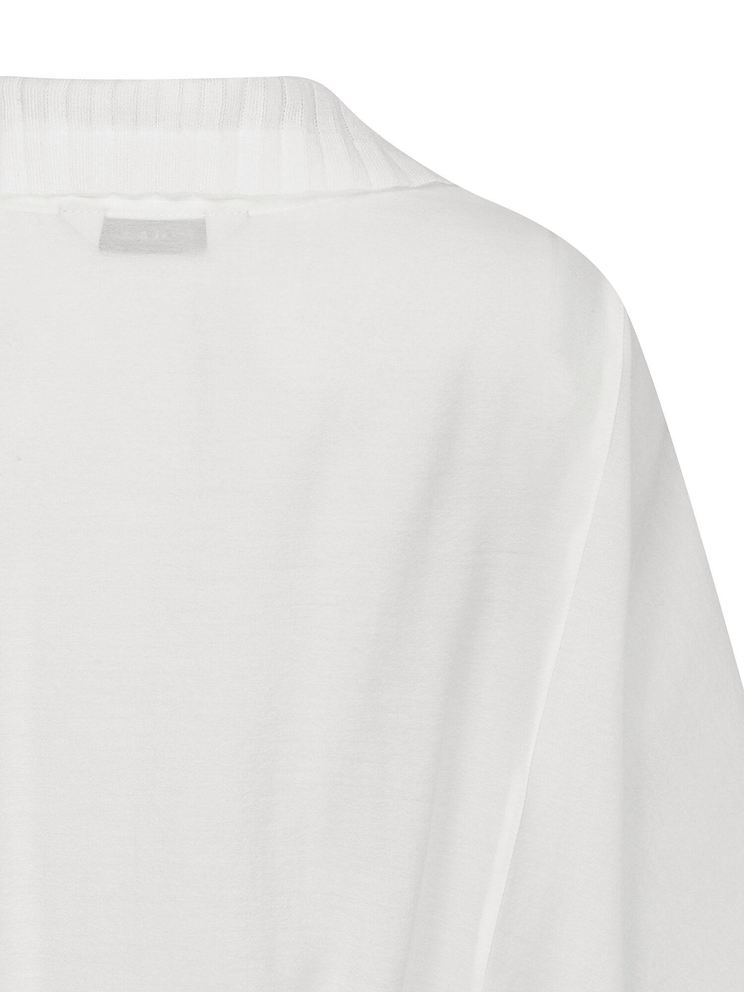니트 배색 돌먼 슬리브 재킷 (WHITE)