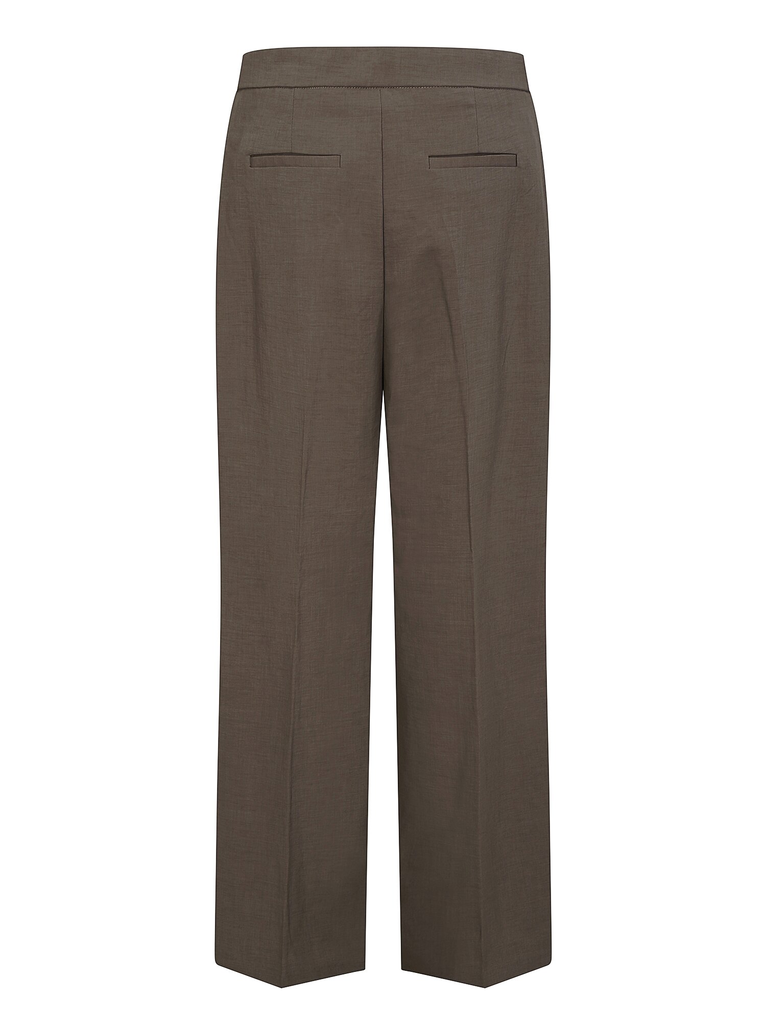 버튼 인밴딩 일자핏 팬츠 (TAUPE BEIGE)
