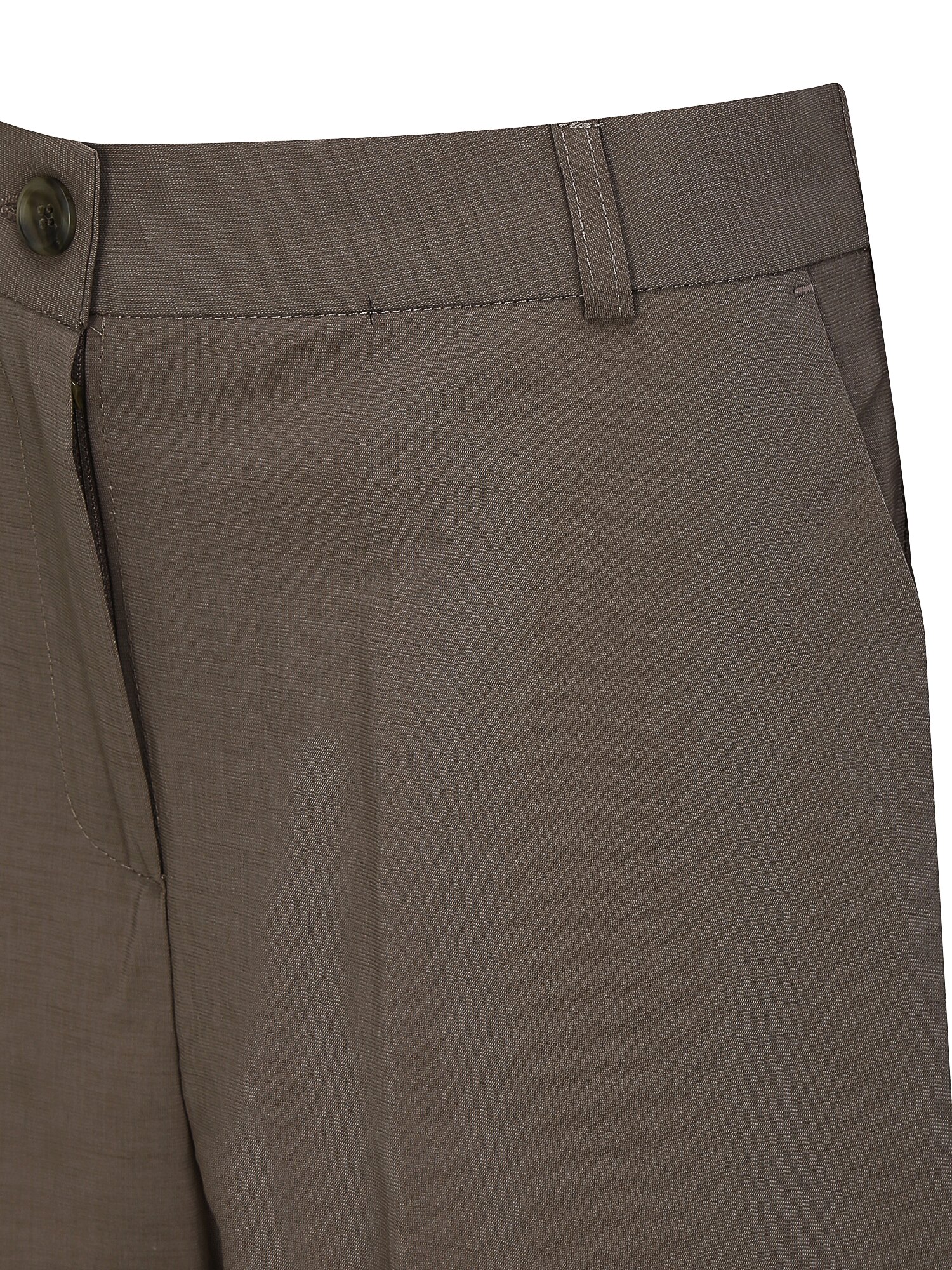 버튼 인밴딩 일자핏 팬츠 (TAUPE BEIGE)