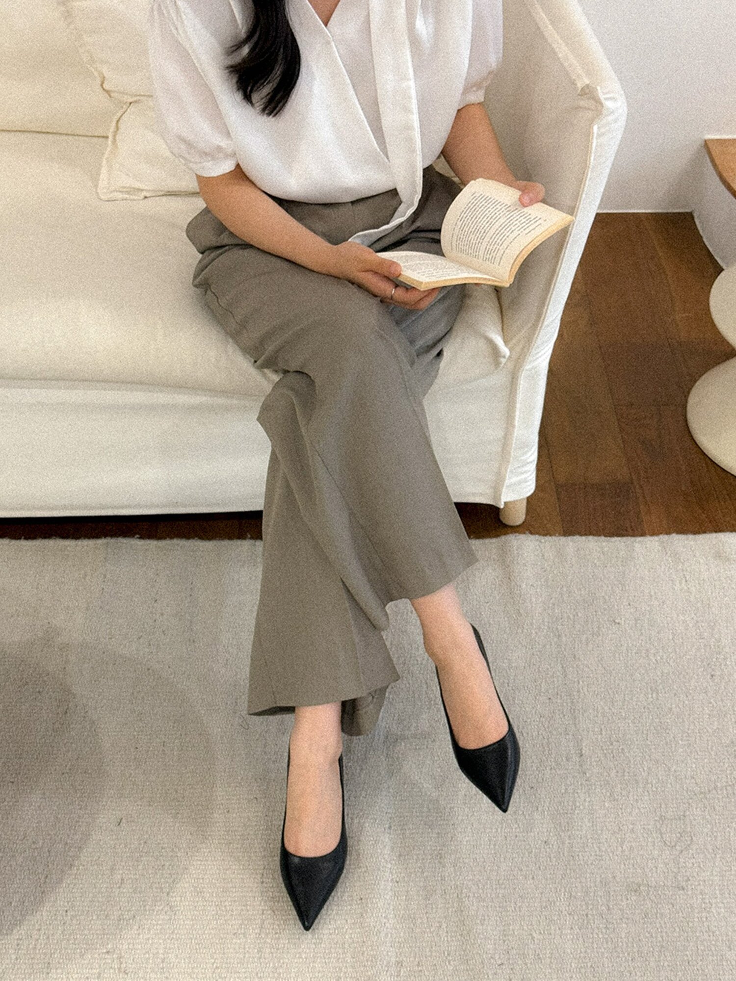 [소가죽] 모렛 스틸레토 베이직 펌프스힐 7cm