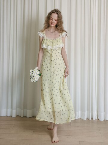 LB_Floral lace slip maxi dress_YELLOW