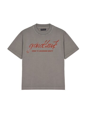 BRUSHED PIGMENT T-SHIRT [GRAY]