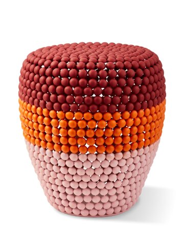 폴스포텐 STRIPED DOT STOOL _RED combi